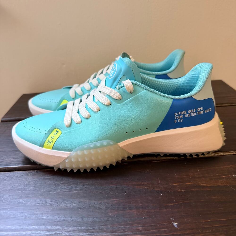 G/FORE Women’s G.112 Kiltie Spikeless Golf Shoes Sardinia Blue SZ 8.5 RARE COLOR